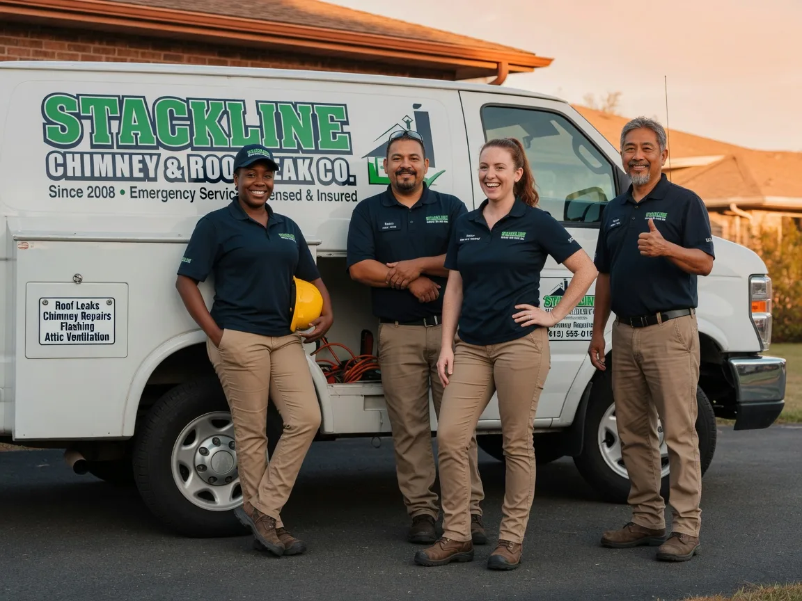Chimney flashing repair company in Oxly, MO